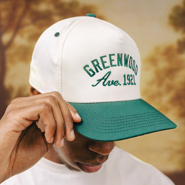 Arc II Hat (Cream/Dark Green)