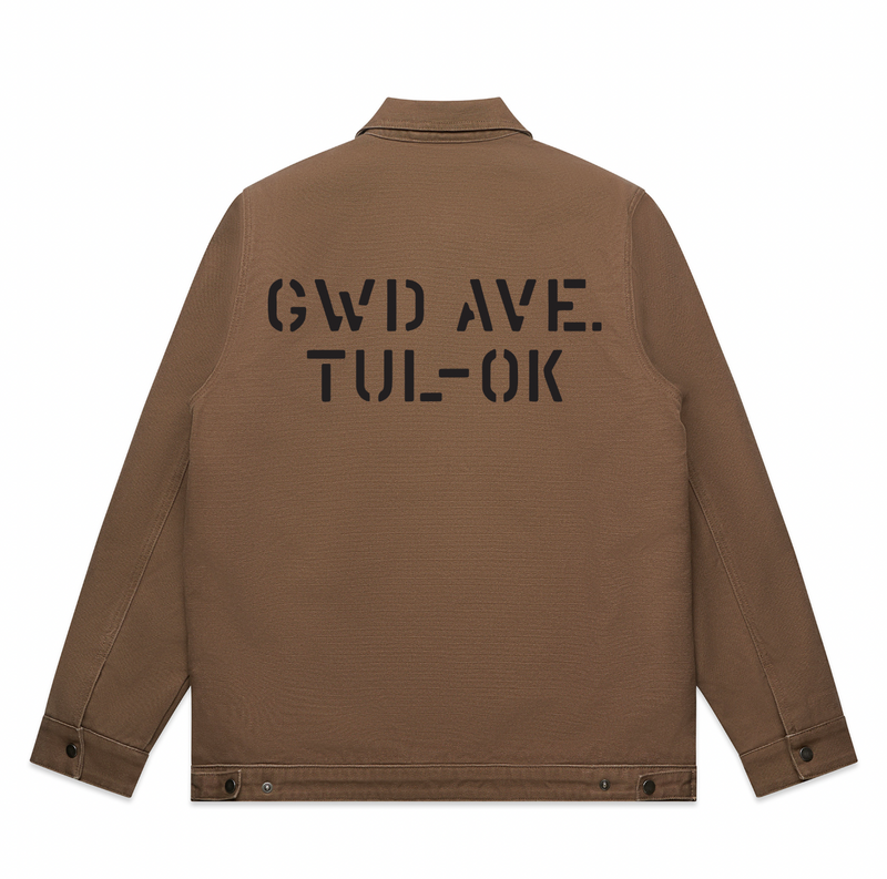 Stencil Canvas Jacket (Walnut)