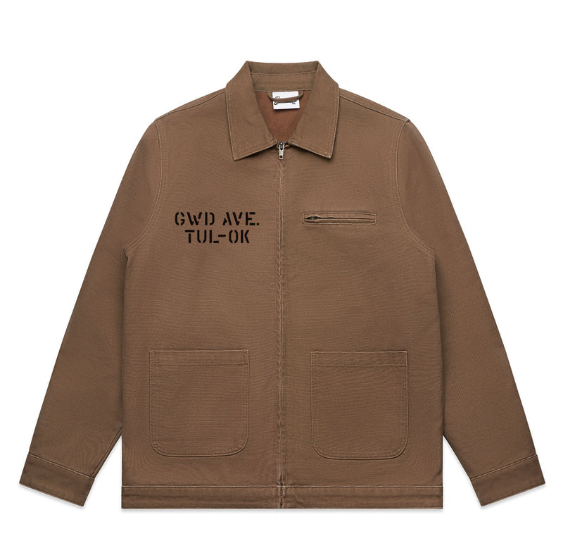 Stencil Canvas Jacket (Walnut)